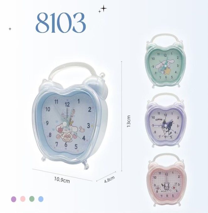 کلاک فشن 8103 - ساعت رومیزی فانتزی زنگ دار طرح جور 143-4