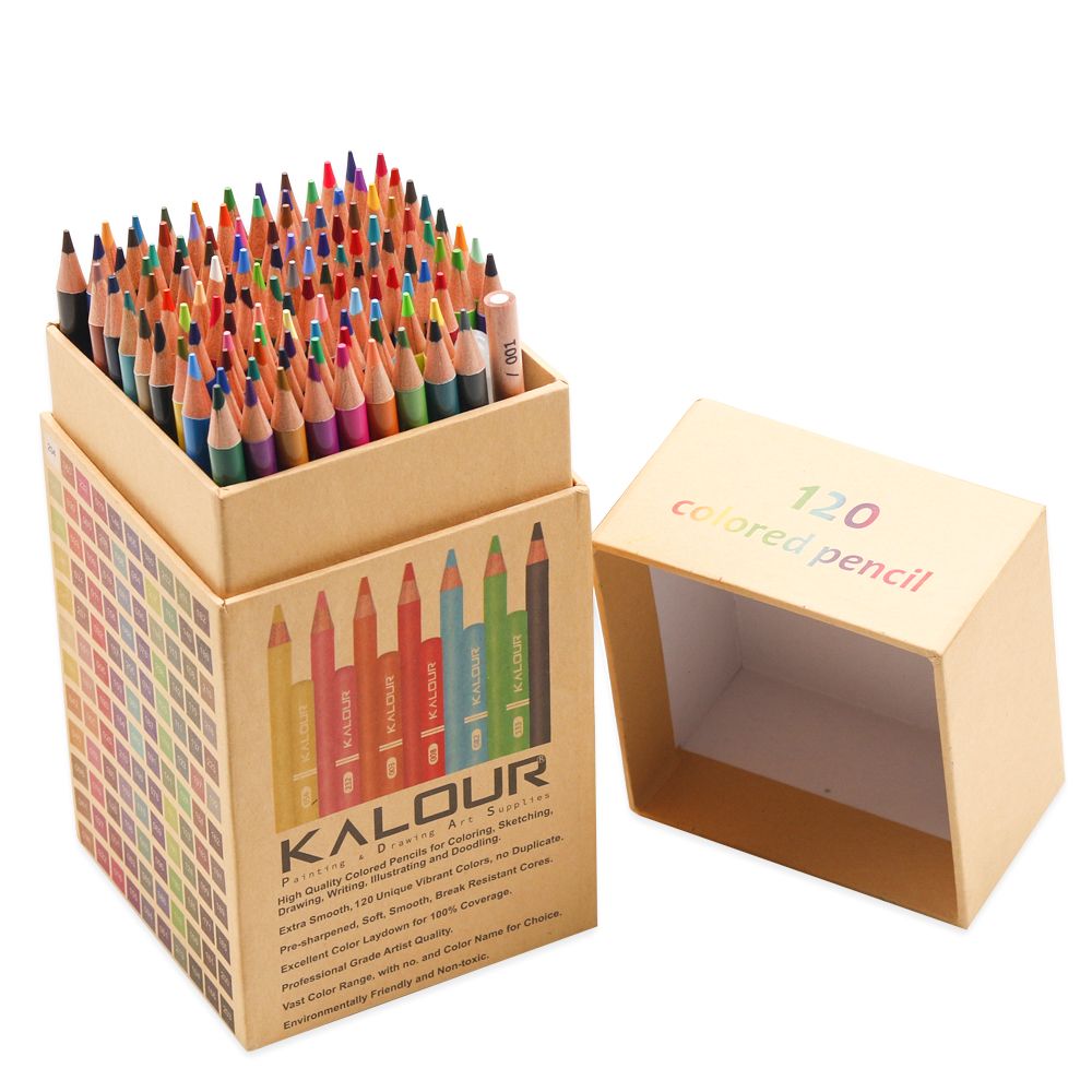 کالر - مداد رنگی 120 رنگ مکعب مقوایی 46-16
