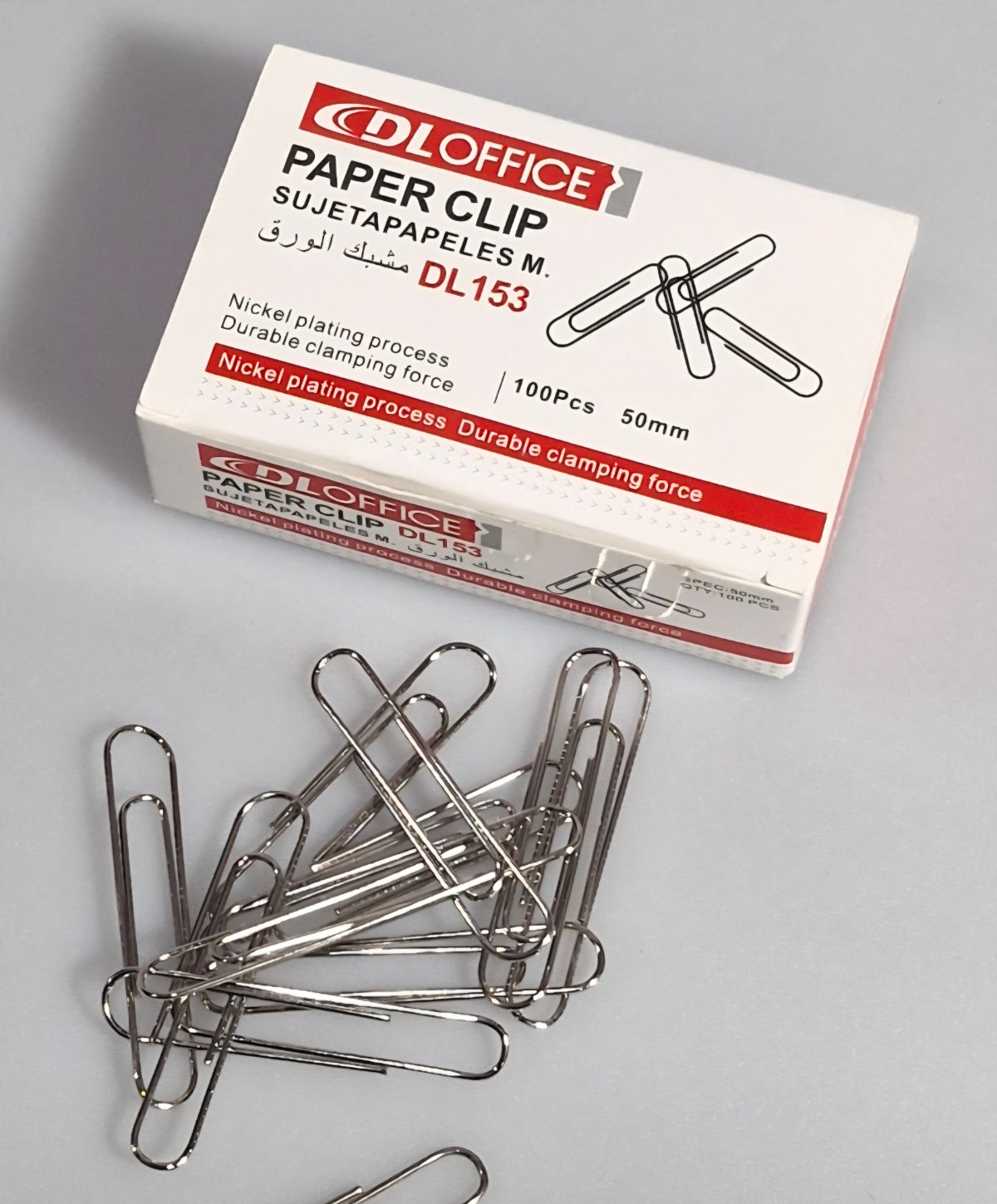 دی ال 153 - کلیپس 50 میل  کارتن 1000 ب